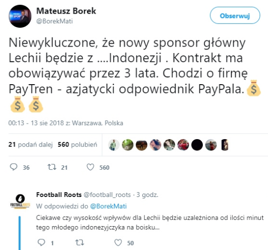 Zaskakujący NOWY SPONSOR Lechii?! :D